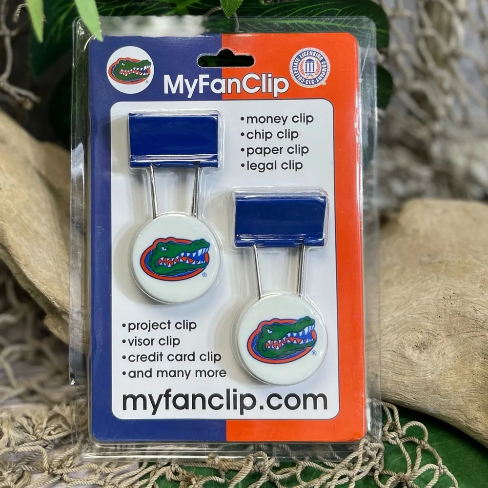 NIP 3 PKs University of Florida Gators Football Official Seal Clips BUNDLE Lot